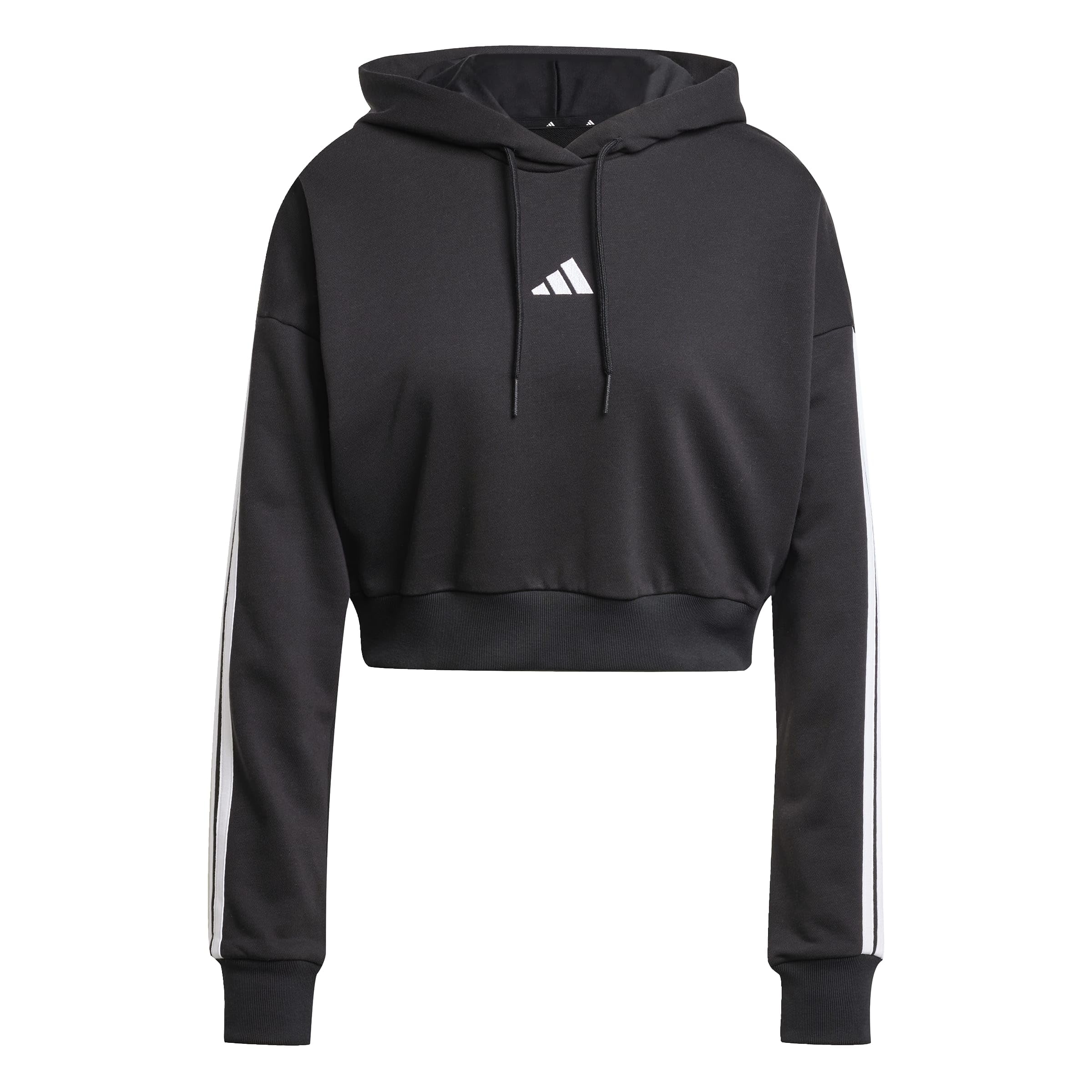 Adidas Mujer Essentials 3-Stripes French Terry Cropped Hoodie