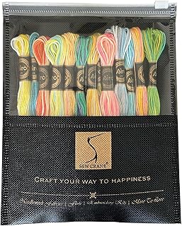 Magical Color Variations Floss Pack Buntes Kreuzstichgarn Sechsstränge Stickgarn Polyester Fäden Set B 18 Stück Knäuel