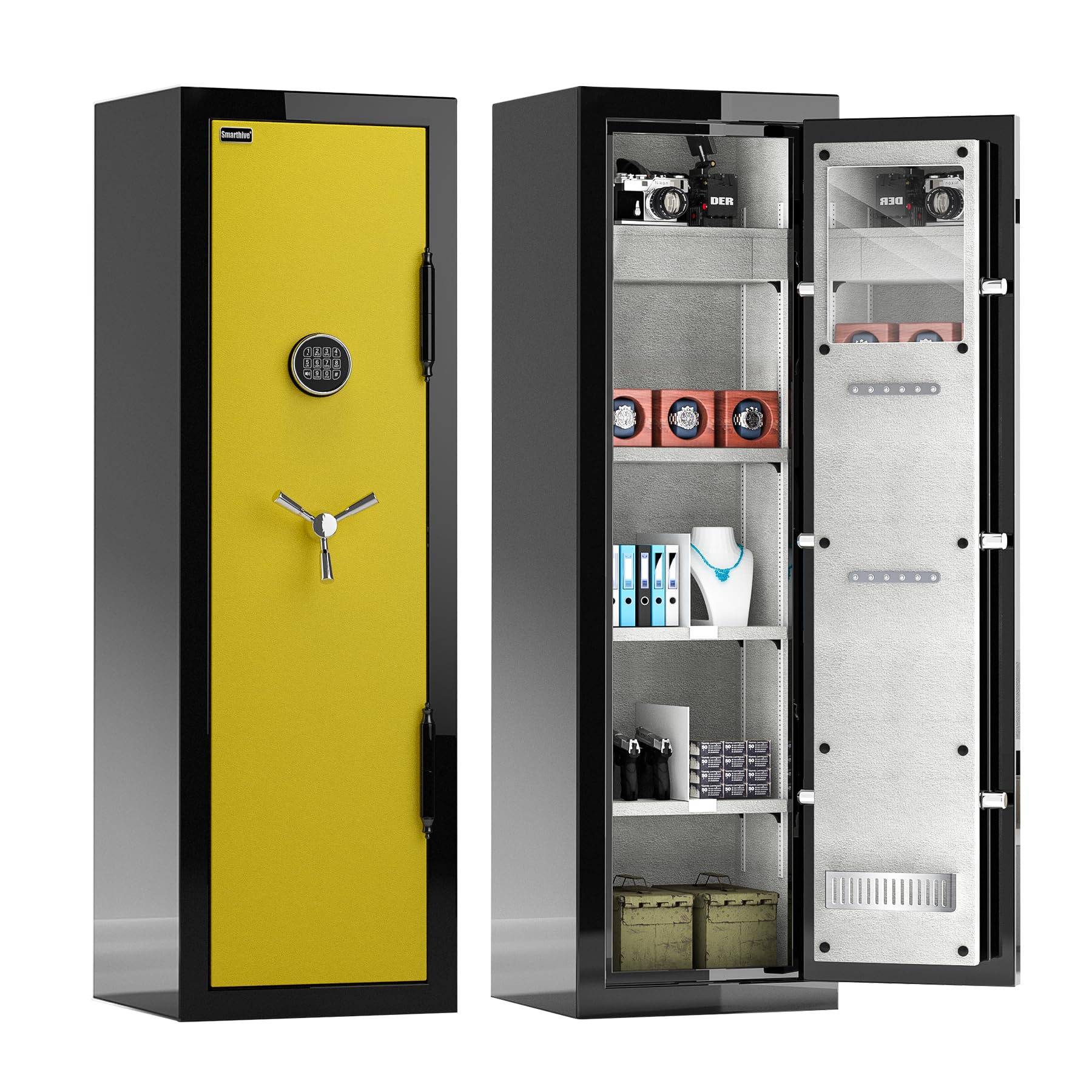 Fireproof Safe Box, Digital Lock, 8.12 cu.ft Heavy Duty Storage Safe