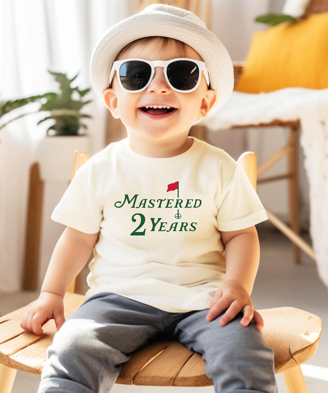 Olive Loves Apple Mastered 2 Years Birthday Shirt for Boys Golf Themed Second Birthday Tee for Kids - Image 2