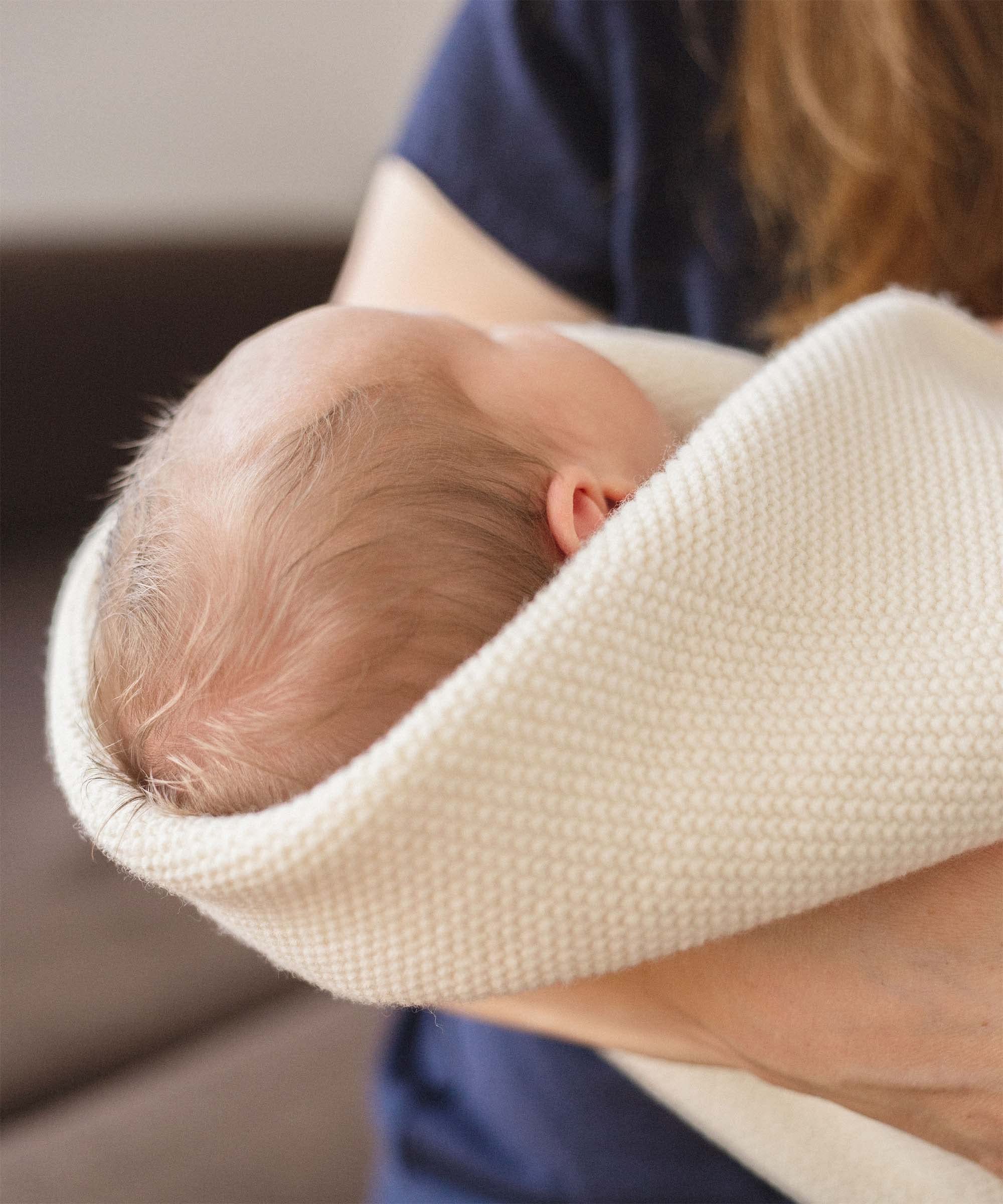 Ehrenkind® Babydecke | Kuscheldecke aus ECO Lammwolle Natur| Baby Erstausstattung Neugeborene | Krabbeldecke für Baby