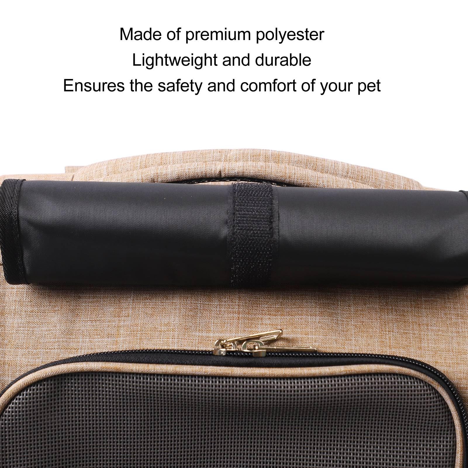 Bediffer Zaino Portatile per Animali Domestici, Design Ergonomico (Medio)