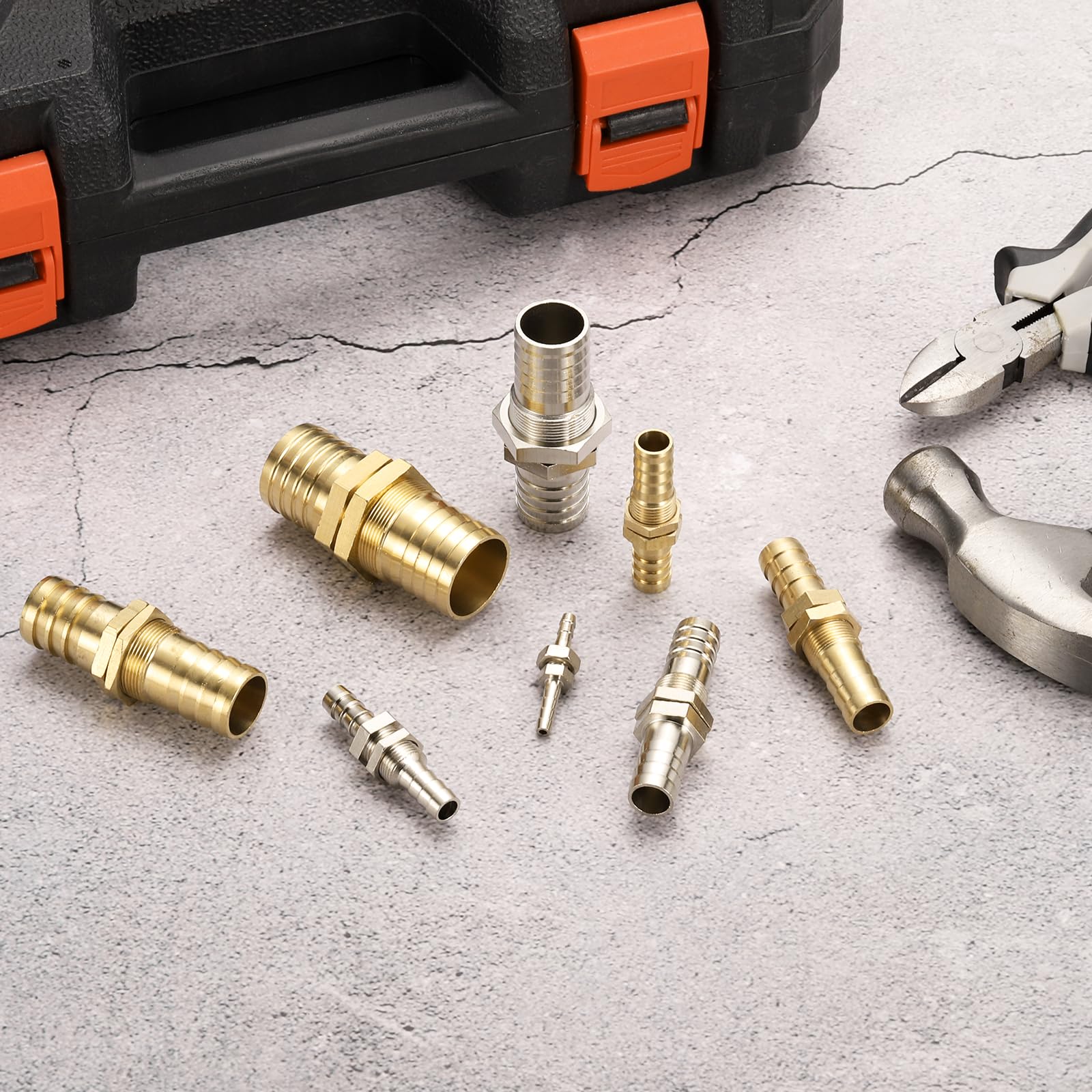 Snapklik.co : LTWFITTING Brass Barb Hose Splicer Ender 1/2-Inch Fitting For Vehicle Fuel - View #4