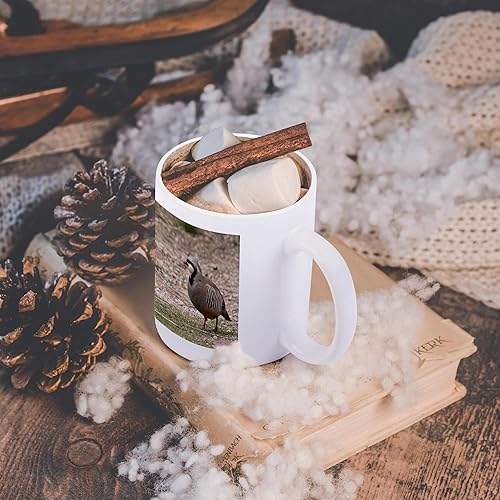 Miniatura 6 de 3dRose Chukar Bird - Taza de 11 onzas, color blanco