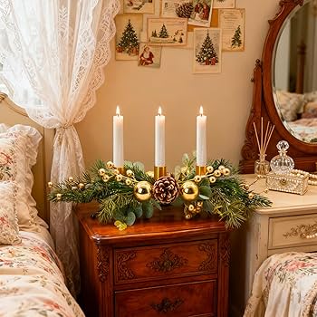 Amazon.co.jp: MrMrKura クリスマス キャンドルホルダー センター