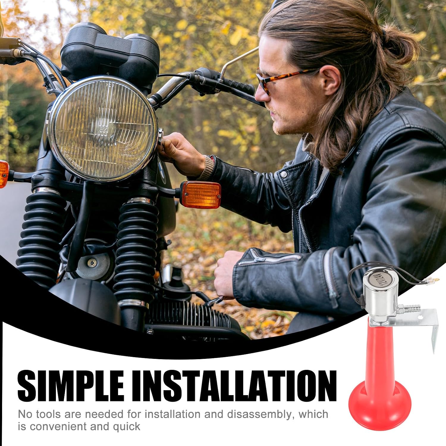 Electric Bike Horn and Portable Handlebar Horn for Road Bikes and Motorcycles Versatile Cycling Accessory for Outdoor Safety and DIY Modification
