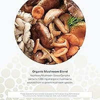 Vista 5 de Youtheory Complejo inmunológico de hongos - Suplemento vegano de apoyo inmunológico* - Mezcla orgánica de hongos con chaga, cordyceps, melena