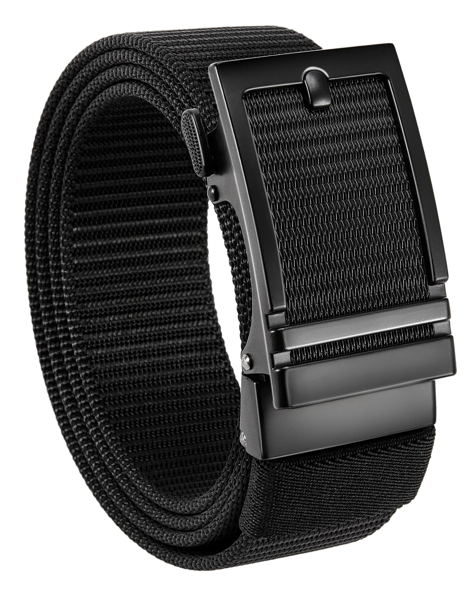 CHAOREN Nylon Ratchet Belts for Men - Casual Golf Web Belt Men 1 3 8 - Automatic Adjustable