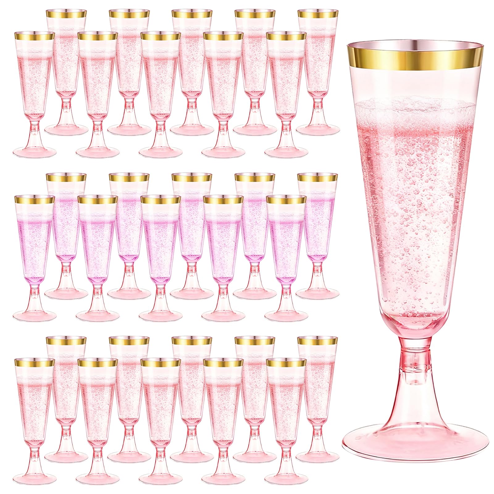 Disposable Champagne Flutes - 40 Pack -24
