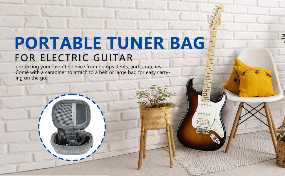 Amazon.co.jp: Musiin ギターチューナー用ハードケース、ポータブル 