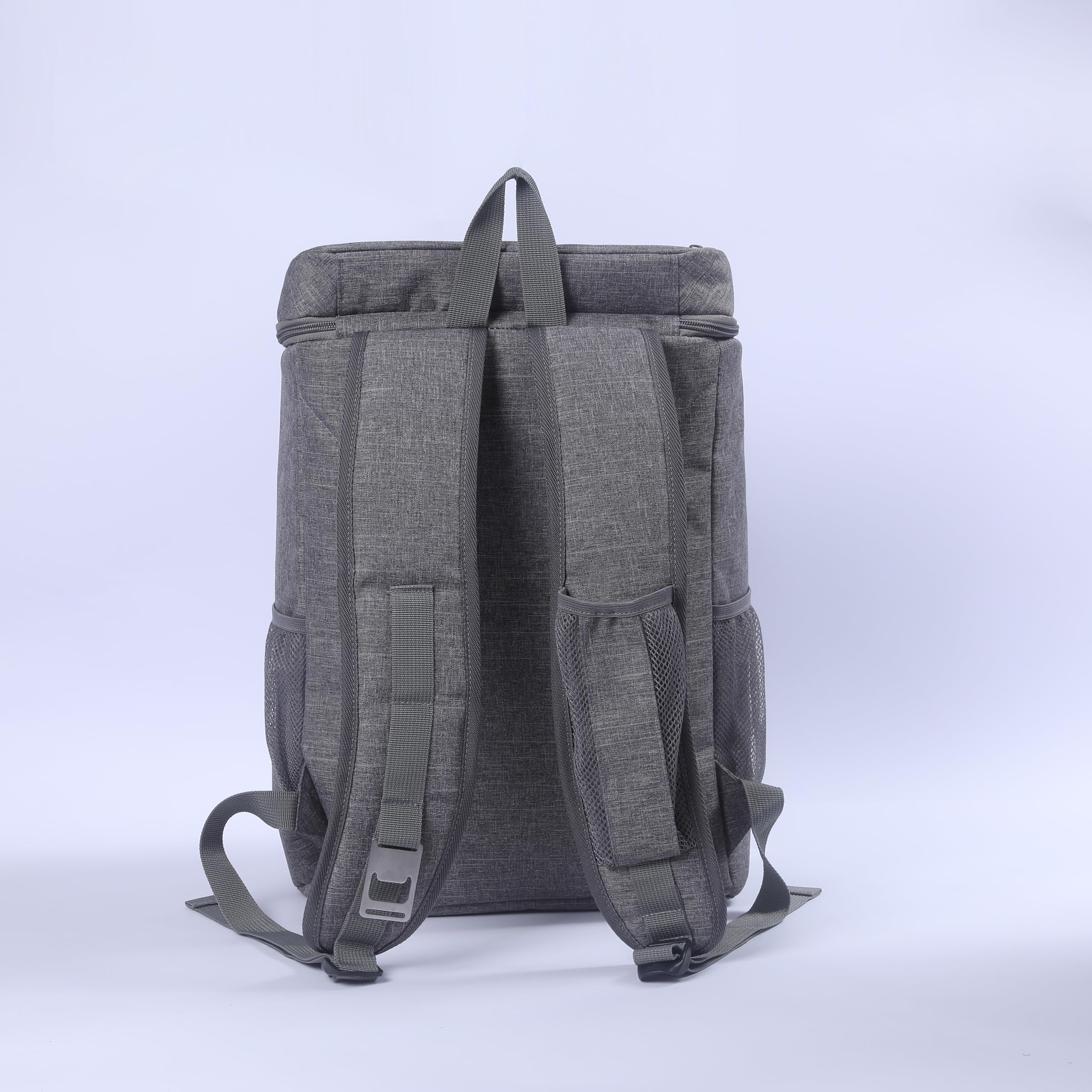 28L Kühl Rucksack Kühlrucksack Kühltasche Picknicktasche Groß Isoliert Cooler Bag Männer Frauen für Strand/Picknick/Camping/Grill/BBQ/Wandern (Grau)