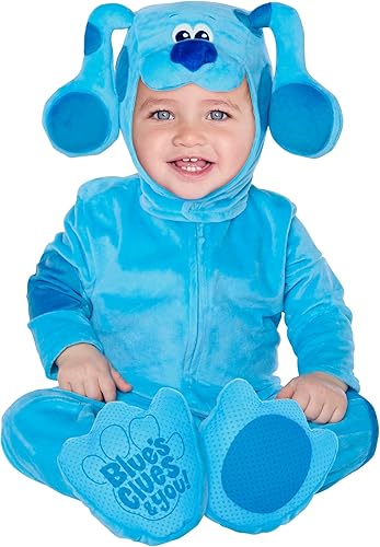 Spirit Halloween Disfraz de Baby Blue's Clues and You Blue Union  Licencia oficial  Nick Jr.  Traje azul bebé