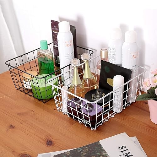 Miniatura 4 de Aeggplant Cestas de alambre para cocina, decoración de granja, organizador de almacenamiento de alimentos de metal, contenedor para refrigerador con