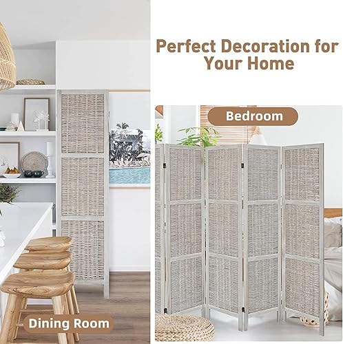 Miniatura 6 de Divisor de habitación de 6 paneles totalmente ensamblado separadores de habitación de madera de 56 pies separadores de habitación y pantallas