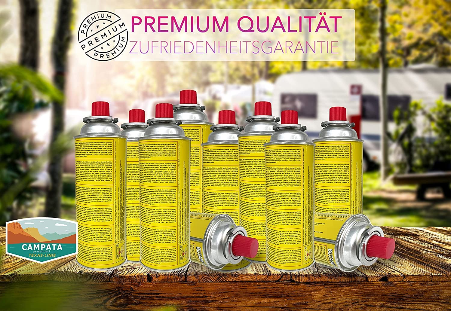 CLEARFEE 227g (520ml) Butan Gaskartusche | Campinggas Butangas MSF-1a | für Gaskocher, Gasheizung, Gasbrenner, Unkrautbrenner
