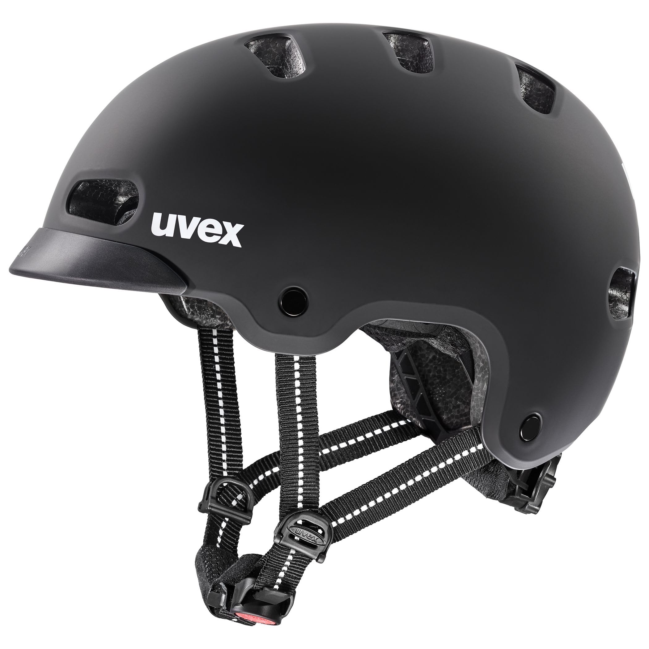 uvex mädchen fahrradhelm 4kidz Kinderfahrradhelm, Black matt, 51-55 cm | individuelle Größenanpassung Kopfumfang:44-49 (XS) Test MTB-Helme: Scott Tago engineLocationGerman:Vorderrad
