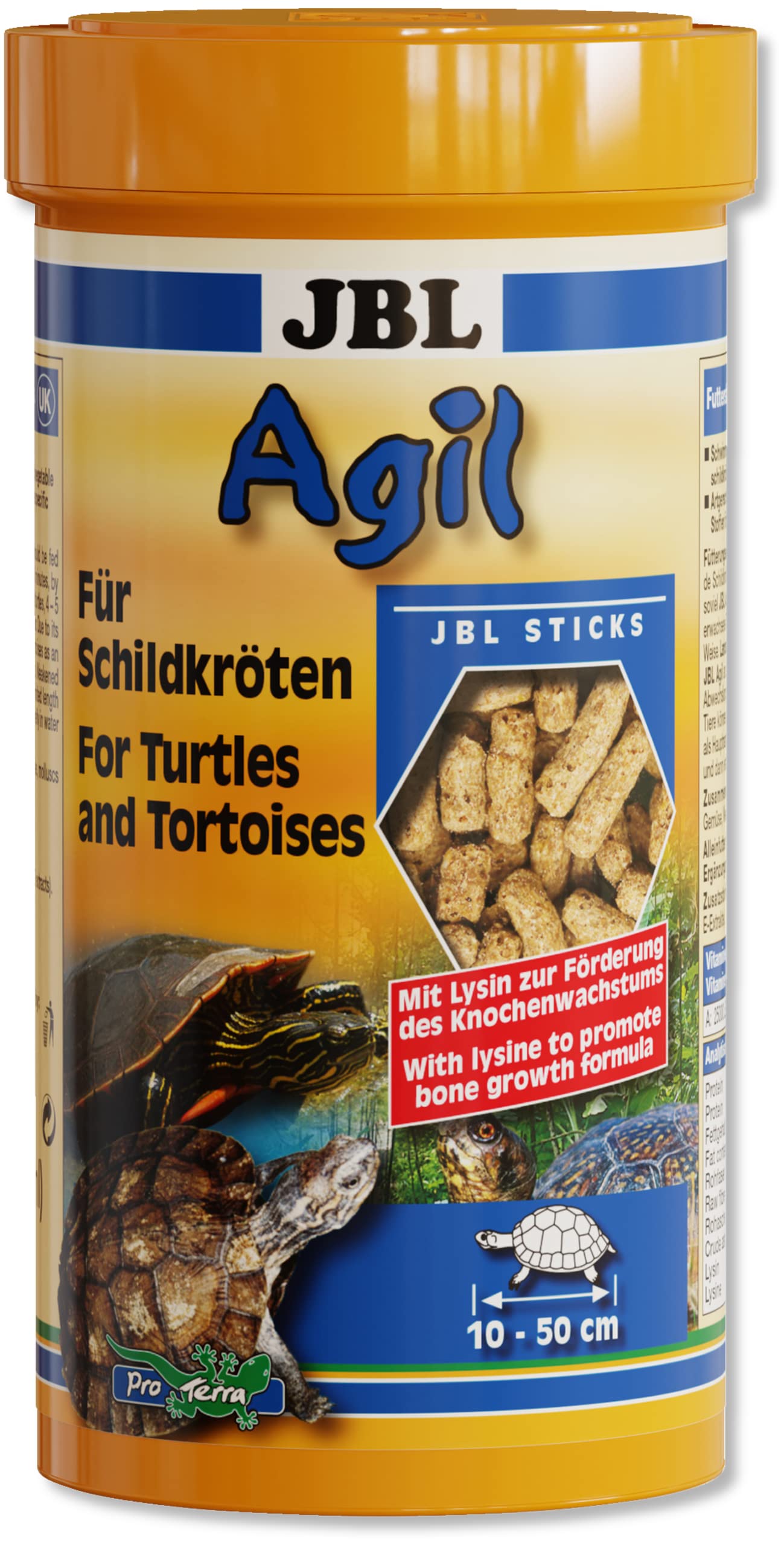 JBL Agil – Comida para tortugas, 250 ml