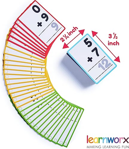 Miniatura 9 de Tarjetas didácticas de adición de 1er grado 183 tarjetas de matemáticas para niños de 4 a 8 años 1er 2do y 3er grado Tarjetas flash matemáticas