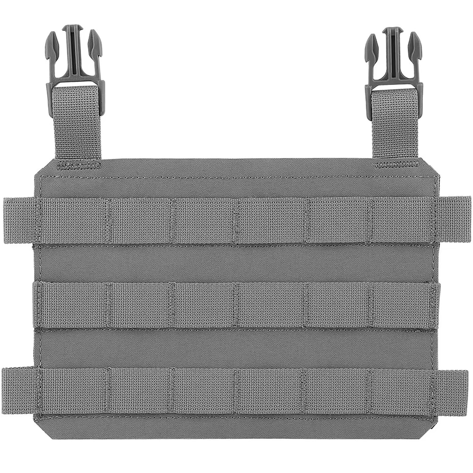 Aqzxdc Grey Tactical Vest Plate Carrier Front Flap Panel Molle Placard For Lv119 Hunting Airsoft Vest Expansion Accessories(Grey)