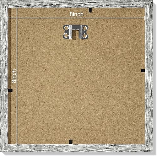 Vista 457 de Vittanly - Juego de 9 portarretratos, plexiglás resistente a rupturas, exhibe fotos de 12 x 12 pulgadas o, con paspartú, de 8 x 8 pulgadas, marcos