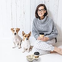 Vista 6 de MT Products Charola/soporte para bebidas, biodegradable, de pulpa de fibra de papel, para 4 vasos de bebidas frías o calientes. Paquete de 25