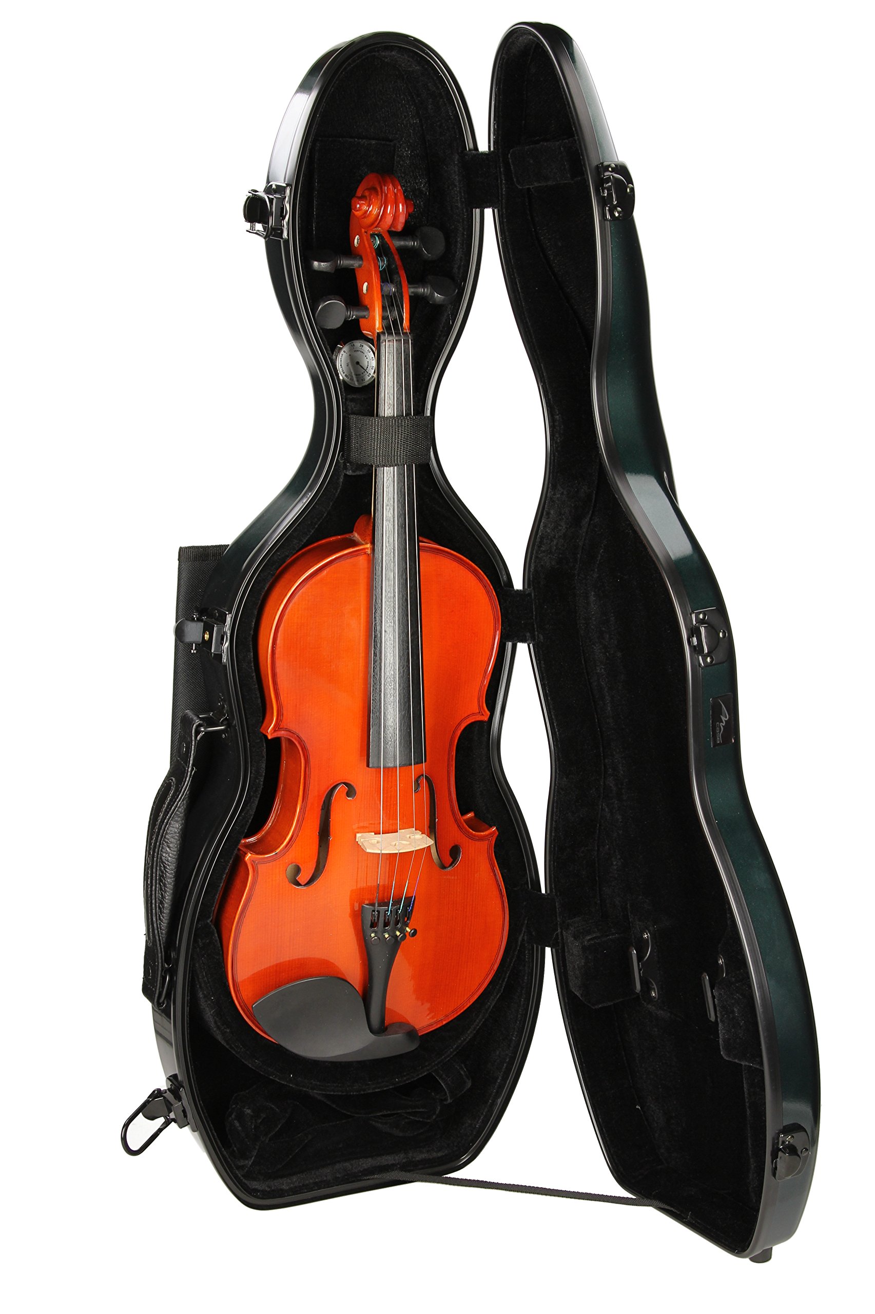M-Case Valigetta in Fibra di Vetro Ultra Light per Violino 4/4 Verde