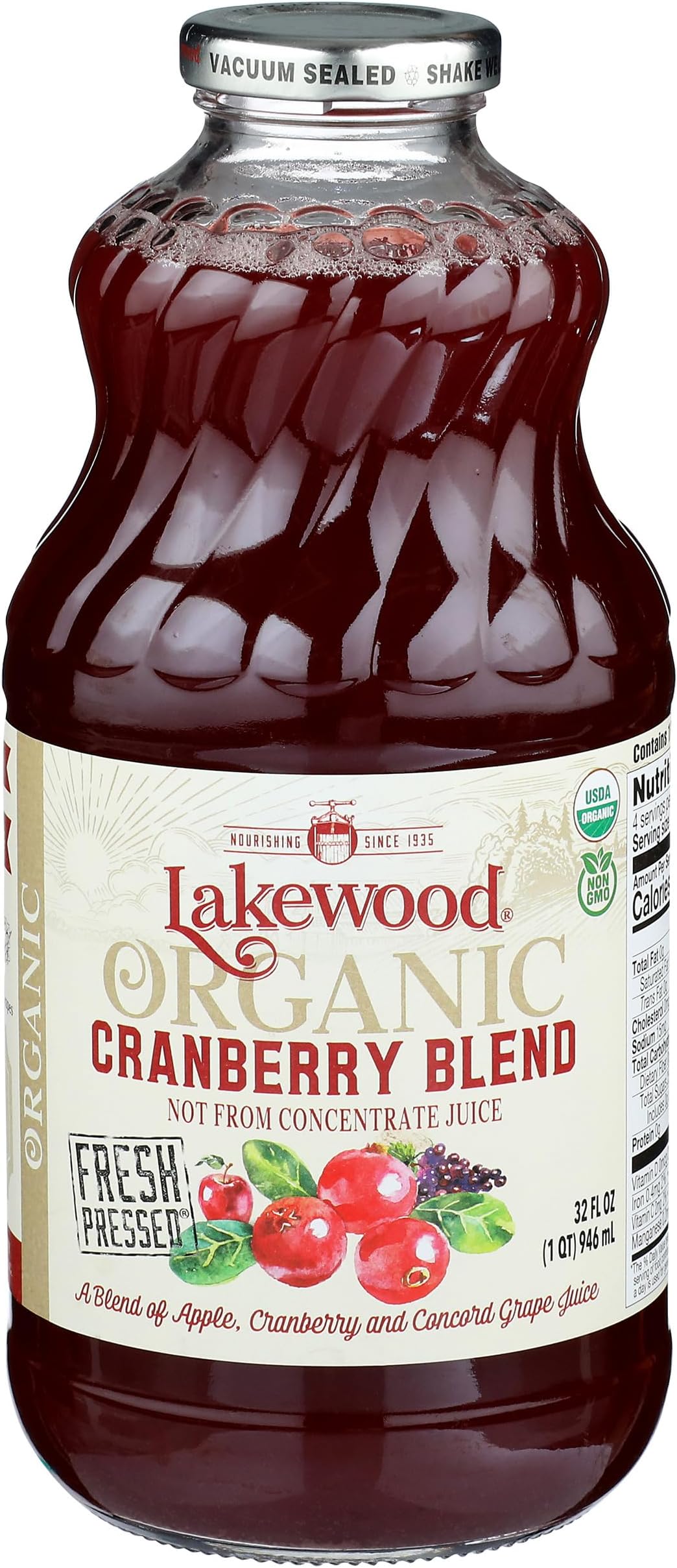 Organic Cranberry Juice Blend, 32 FZ