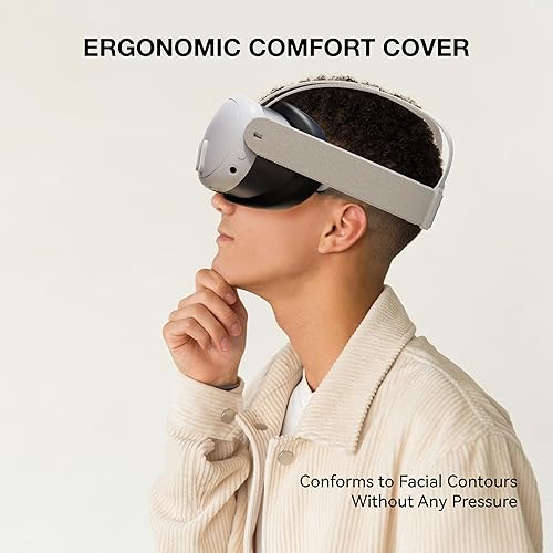 Miniatura 5 de APEXINNO VR Silicone Face Pad Cover for Meta Quest 3 Original Headset Accessories, Face Cushion Mask for Oculus Quest 3 Headset Face Pad, Breathable