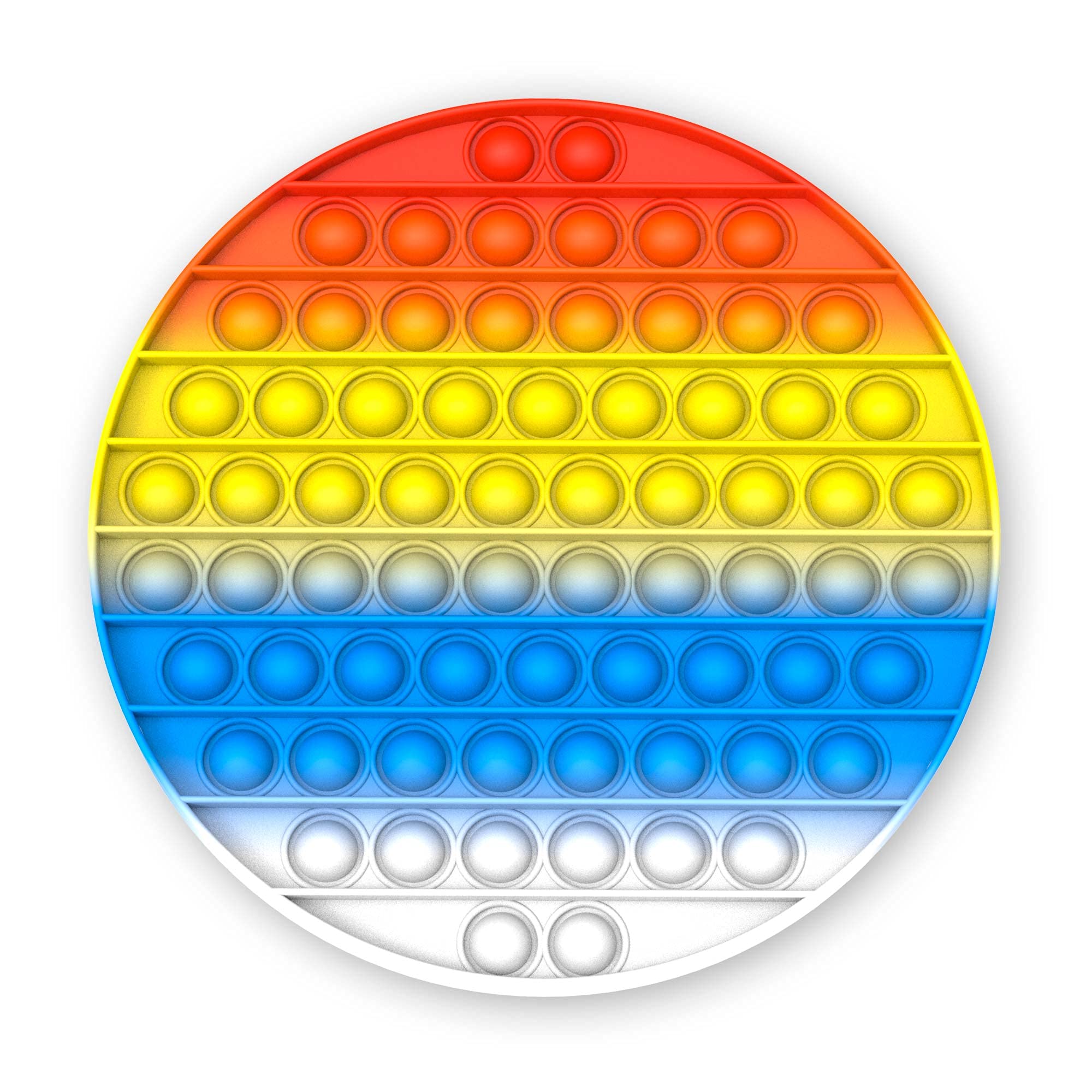 Press N Pop PressNPop koło Craze Maxi XXL Fidget Toy zabawka sensoryczna antystresowa dla dzieci i dorosłych zestaw bąbelków w kształcie koła, kolorowe motywy 37430, piękne kombinacje kolorów