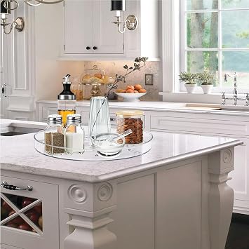 2 Pack Lazy Susan Organizer,10.6 Turntable Organizer for Pantry | Kitchen Cabinet, Countertop, Pantry Organization and Storage