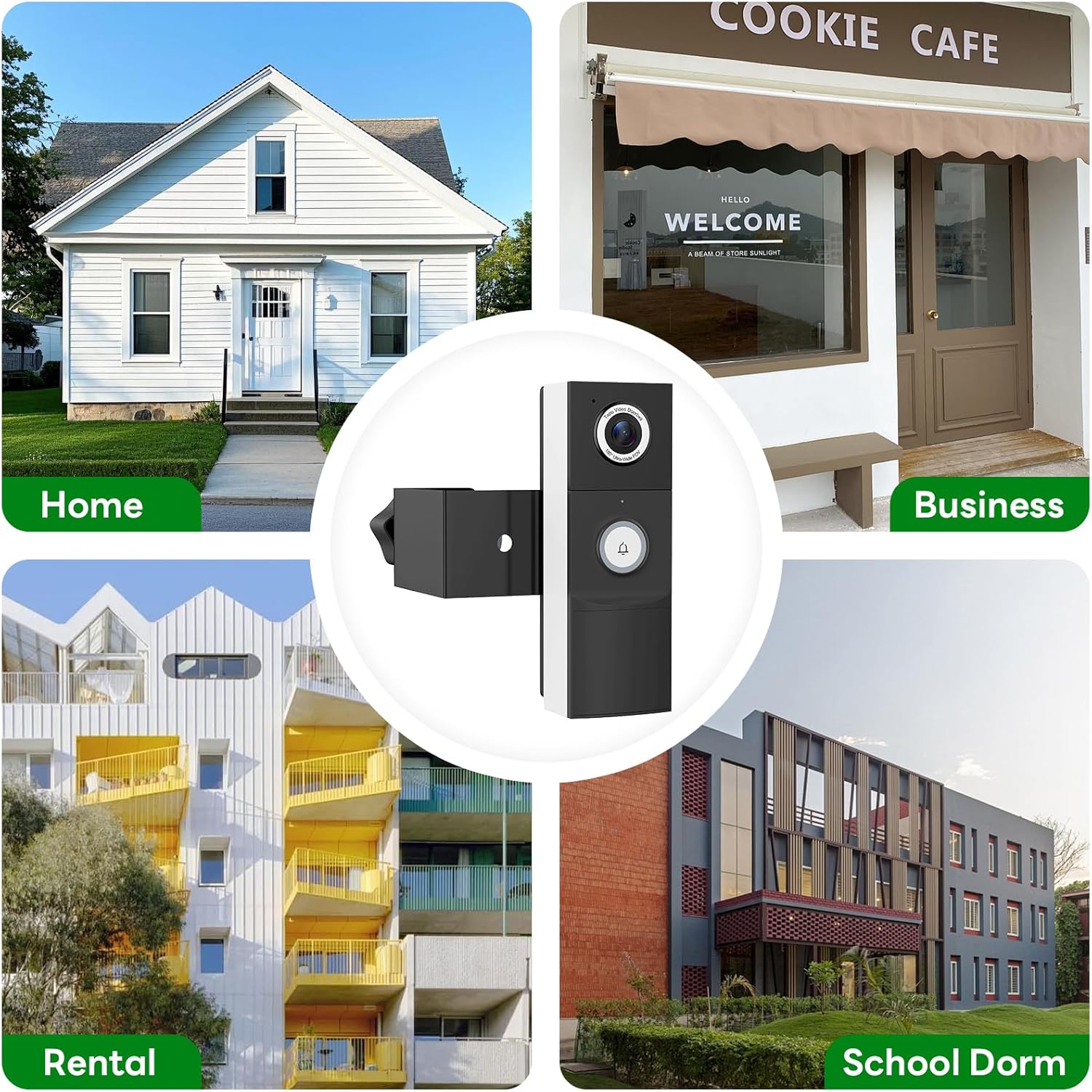 Tapo Doorbell Mount, Fully Metal Anti-Theft Bracket for Tapo Video Doorbell D210/D225, Anti-Blocks Motion Sensor, No Drilling Adjustable Accessories Mount for Houses/Apartments/Rentals-Black - Image 7