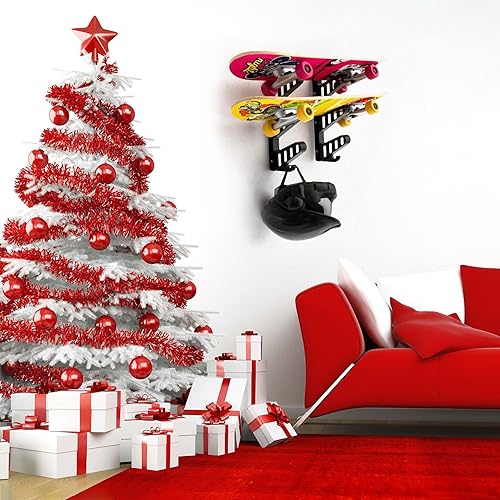 Miniatura 2 de Hikeen Soporte para monopatín, soporte para monopatín, soporte para monopatín, soporte para monopatín, diseño vertical de ahorro de espacio