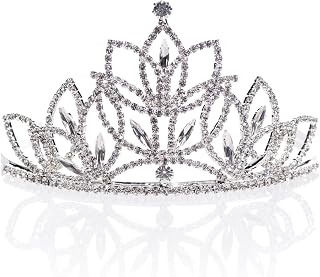 Anderson's Olive Tiara, 3 Inches High, Wedding, Prom, Pageant, Queen Or Princess Tiara For Prom, Homecoming, Pageant, Wedding, School Dance, Award, Costume, Party, Event