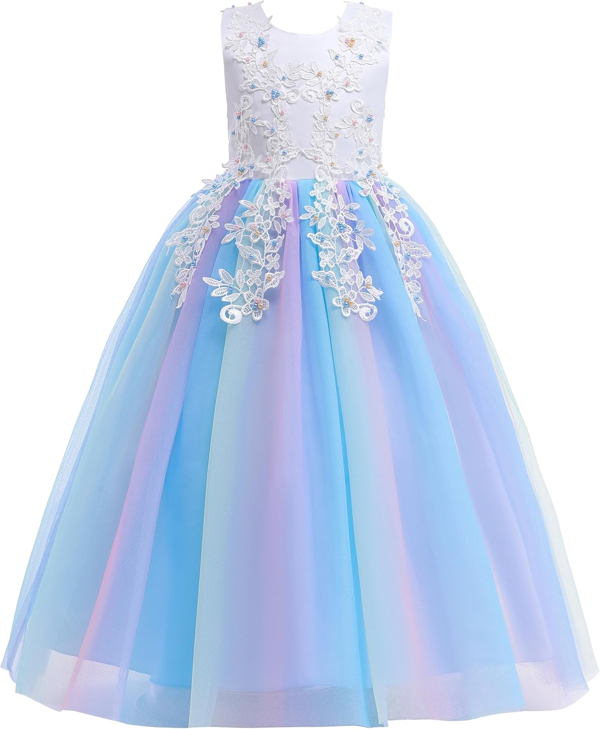 Amazon | [Weileenice] ピンク ドレス ロング 子供 120