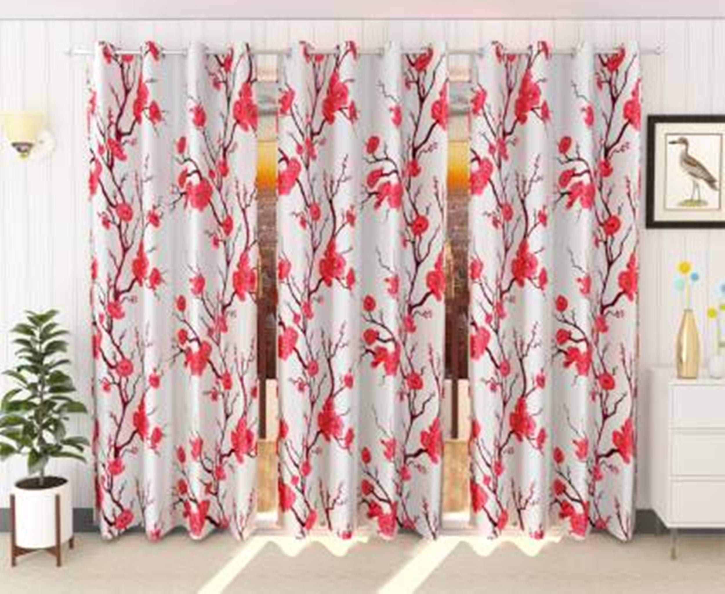 Galaxy Home Decor 3 Piece Combination Curtains for Long Door 8 feet, Maroon (Maroon (Rose), Long Door 8 Feet) (B093R9W4PJ) Amazon Price History, Amazon Price Tracker