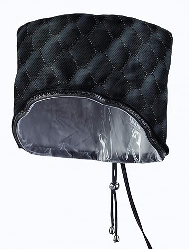 Hot & Hotter 3 en 1 - Gorra térmica profesional lavable, color negro, 17.50 onzas