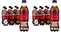 Vista 9 de Coca-Cola Zero Sugar Cherry Diet Soda - Bebida suave, 16.9 onzas líquidas, paquete de 6