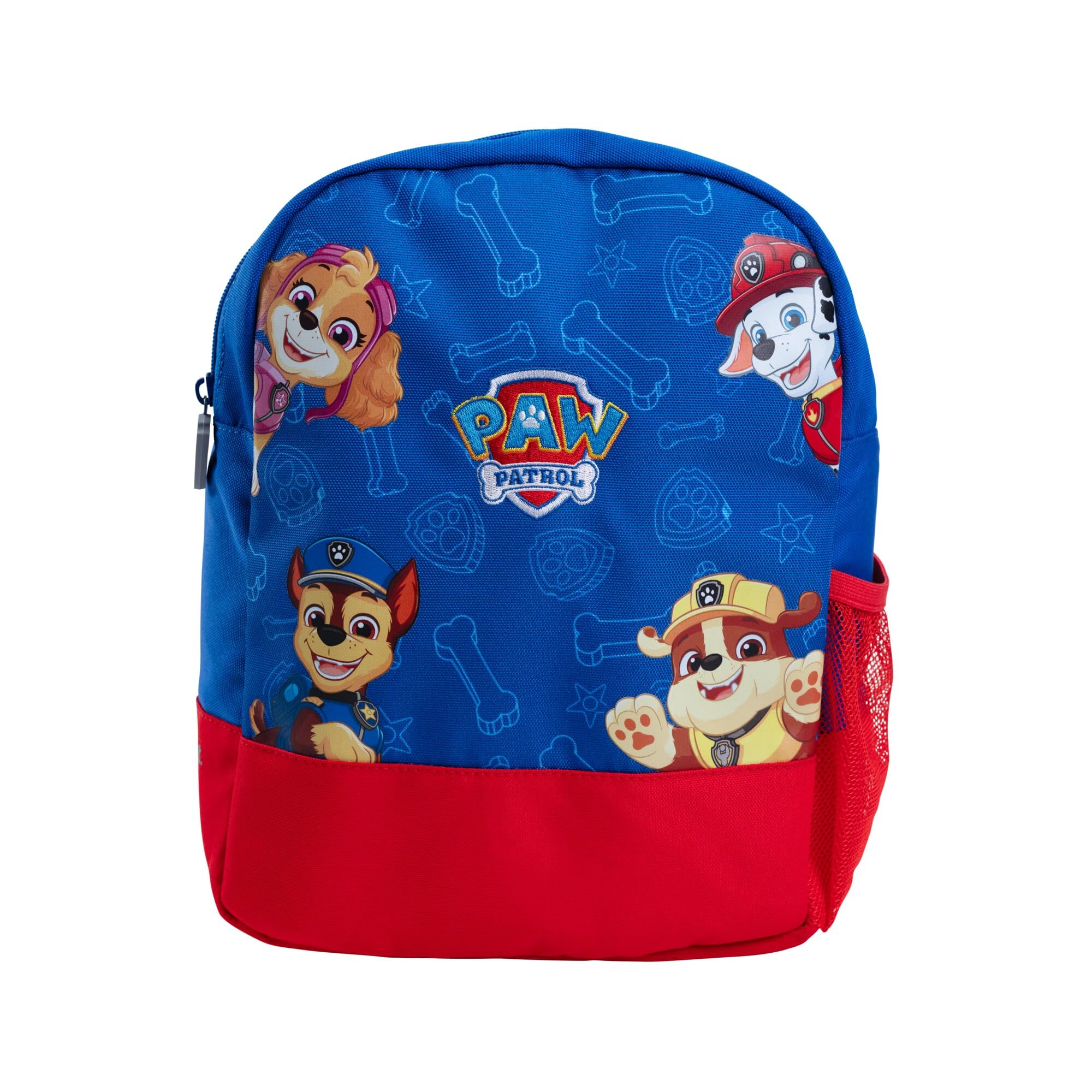 Trust Vymo PAW Patrol Kids Backpack with Tablet Compartment Water Bottle Pocket, 6L Nursery Preschool Rucksack with Adjustable Straps for Boys, Officially Licensed PAW Patrol Skye Chase Marshall, Blue