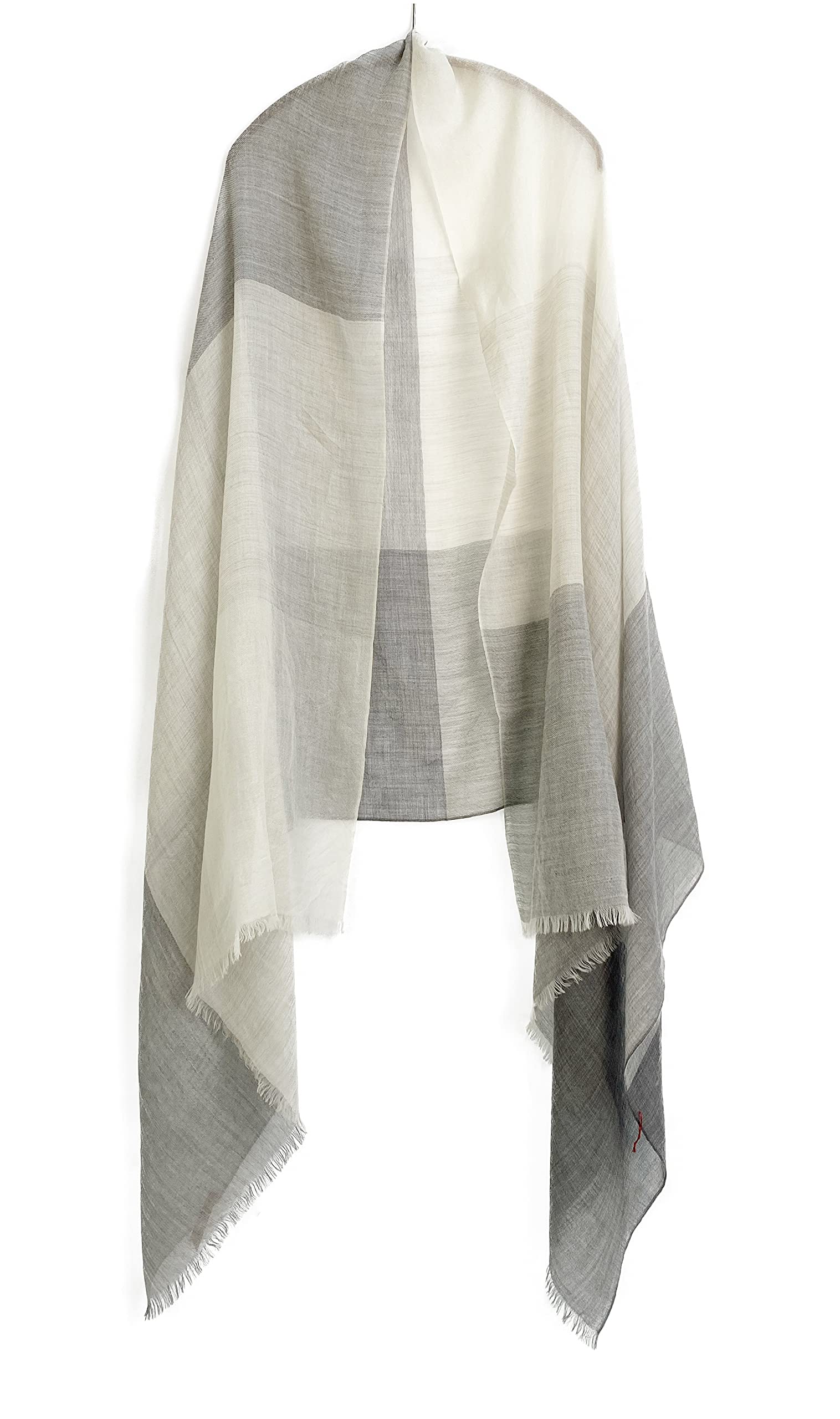 estolas, bufanda, accesorios - Quadro white, Blanco Gris, Talla única