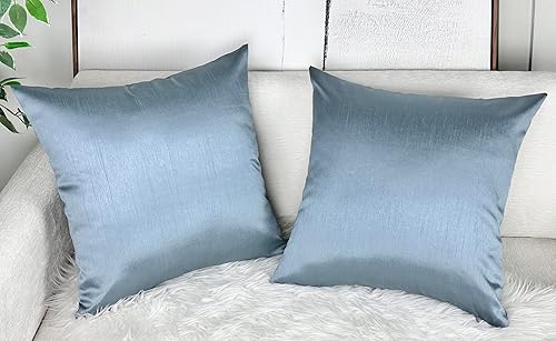 Vista 27 de Aiking Home - Funda de almohada de seda sintética, cierre de cremallera, juego de 2