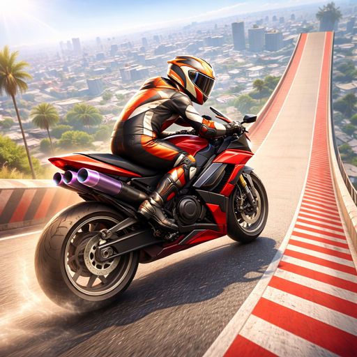Fahrrad Stunt Spiel 3D - Moto Extrem Motorrad Rennfahrer - Mega Rampe Fahrrad Spiel Extrem Motorrad Spiele