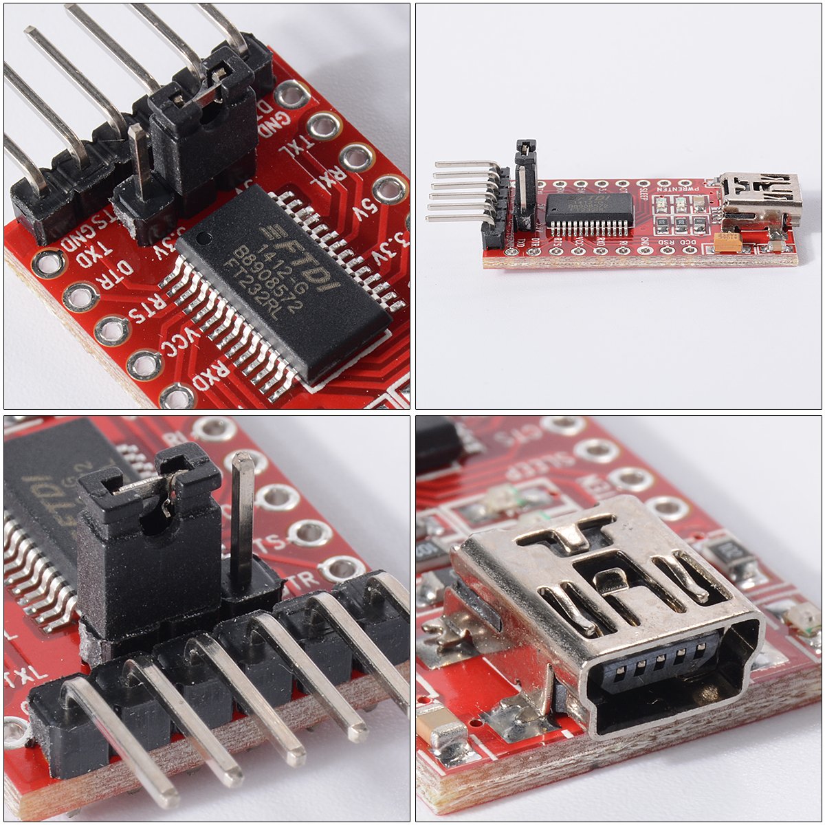 MODULO 6 PIN Ftdi Ft232Rl Ft232 per USB a adattatore filo seriale Ttl