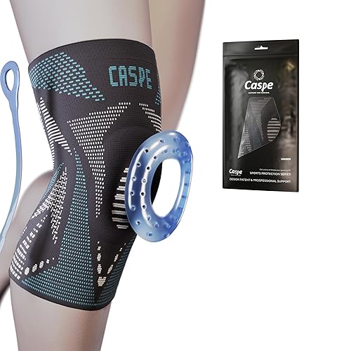 Rodillera de compresión para mujeres y hombres, para dolor de rodilla, soporte de rodilla con almohadilla de gel para rótula y estabilizador