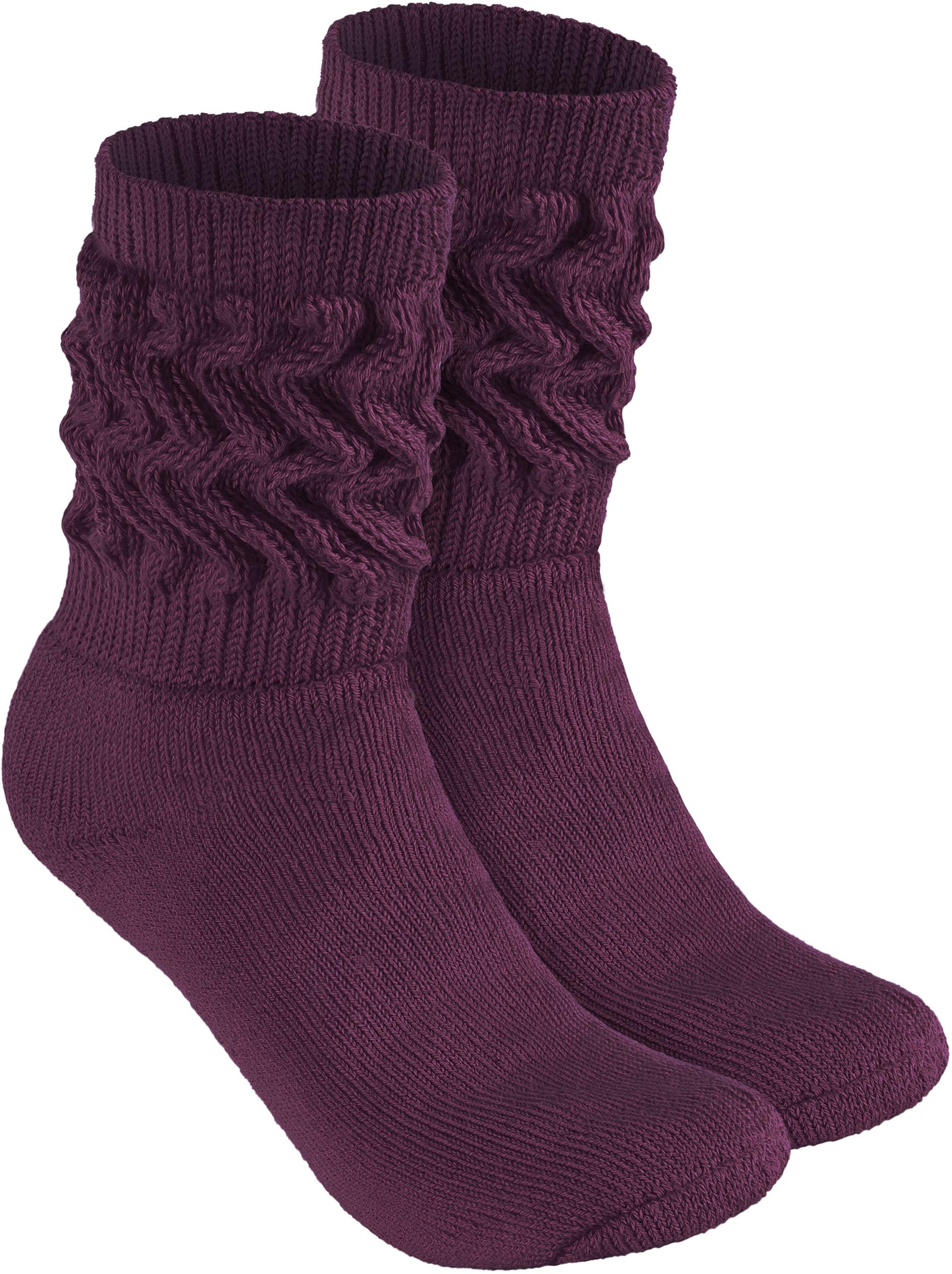 Brubaker Unisex Purple Womens Or Mens Fitness Workout Slouch Socks Gym - Uk 2.5-5