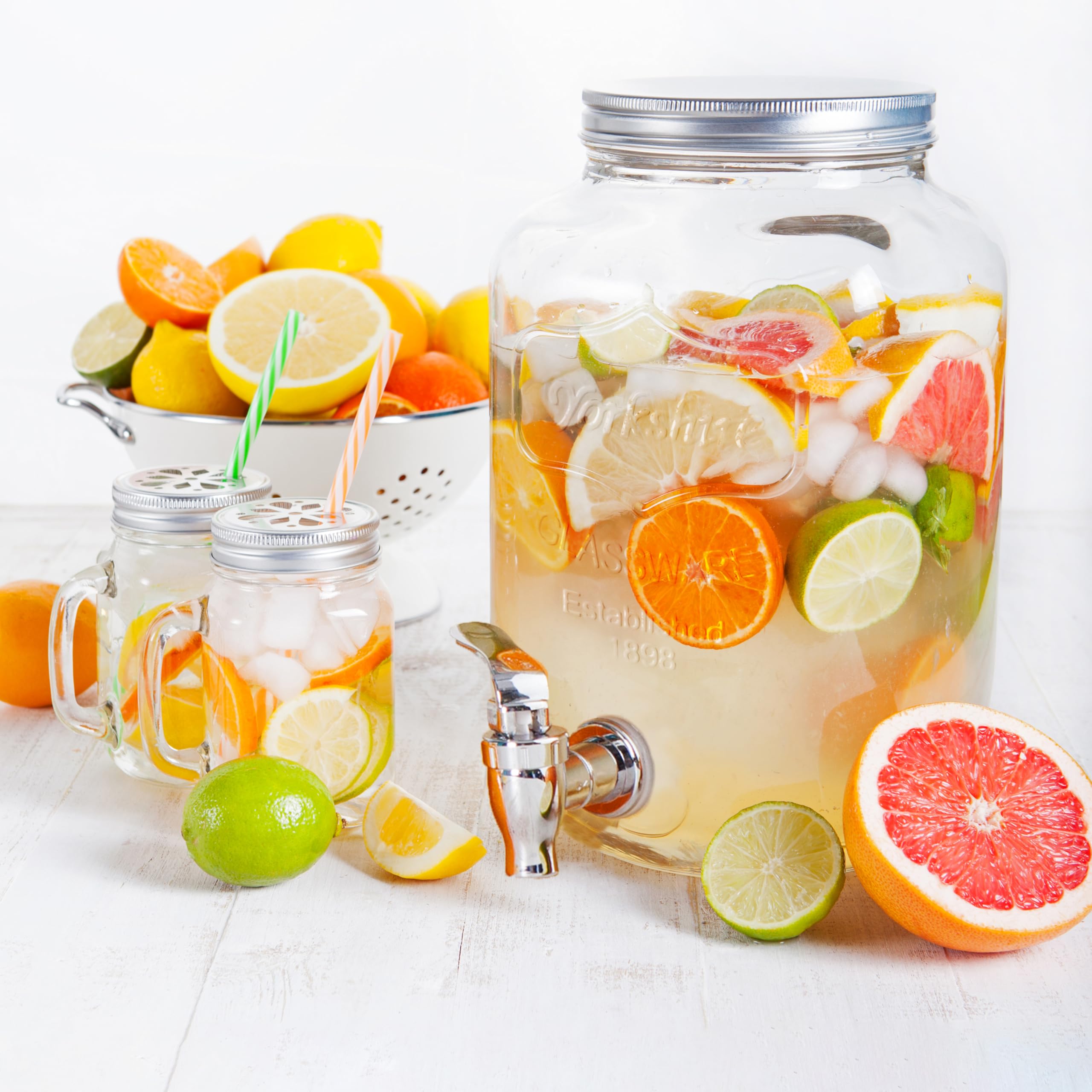 Saveur et Degustation KV7169 FONTAINE, bevanda in vetro, 4 l, trasparente, 15 x 15 x 25,5 cm