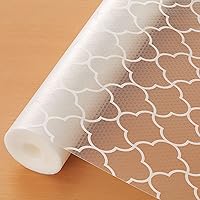 Vista 9 de Cooyes Revestimiento para estanterías, cajones y armarios de cocina, sin adhesivo, papel impermeable con patrón moderno, duradero