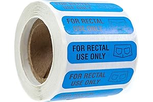 Blue for Rectal Use Only Stickers