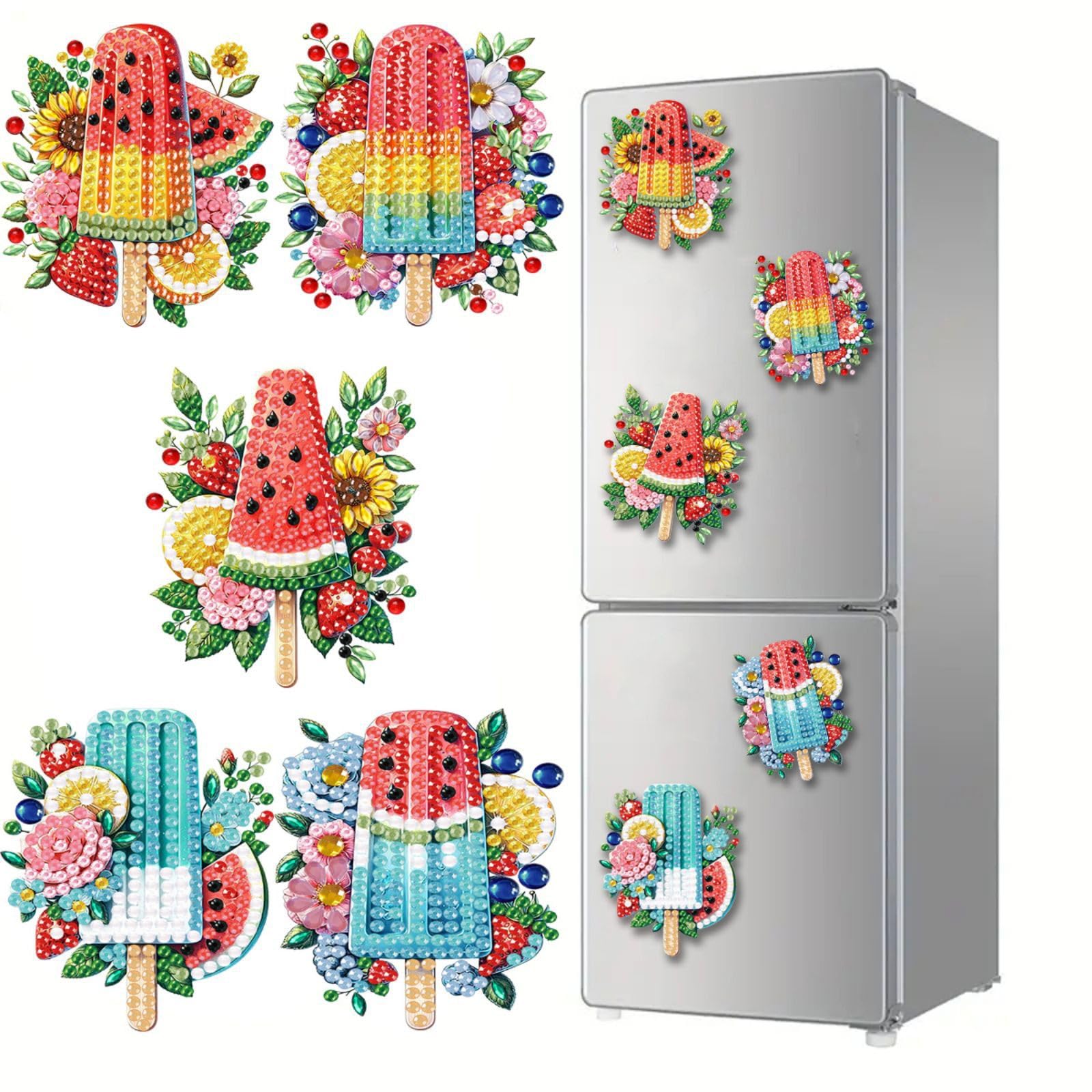 Lot De 6 Aimants De Réfrigérateur Pour Peinture Diamant à Faire Soi-même - Forme Spéciale - Aimants De Réfrigérateur à Talons Hauts Pour Adultes