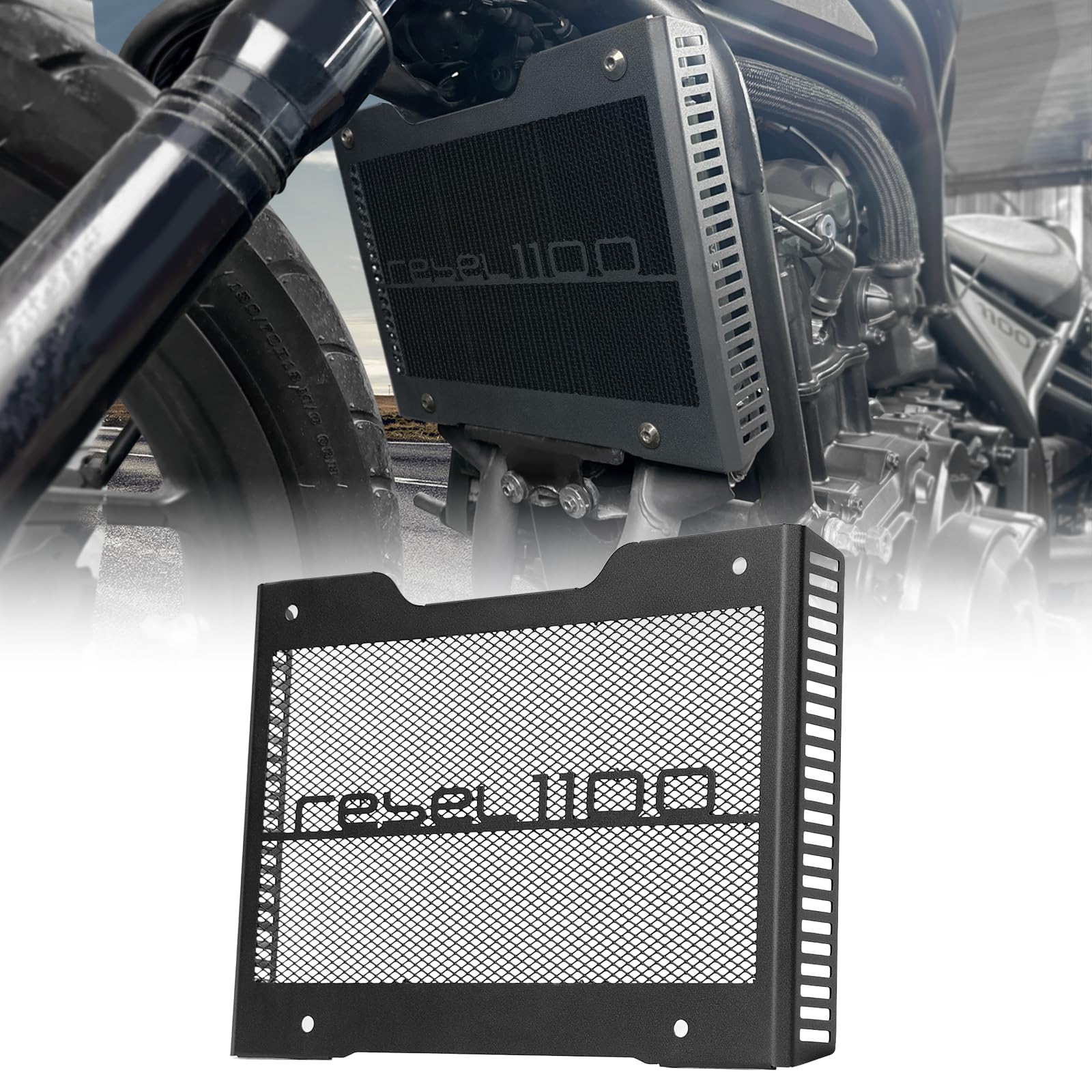 Photo 1 of TOTHERIDER Motorcycle Black Radiator Grill Cover Guard Protector For Honda Rebel1100 CMX1100 Rebel 1100 CMX 1100 2021 2022 2023 2024 2025