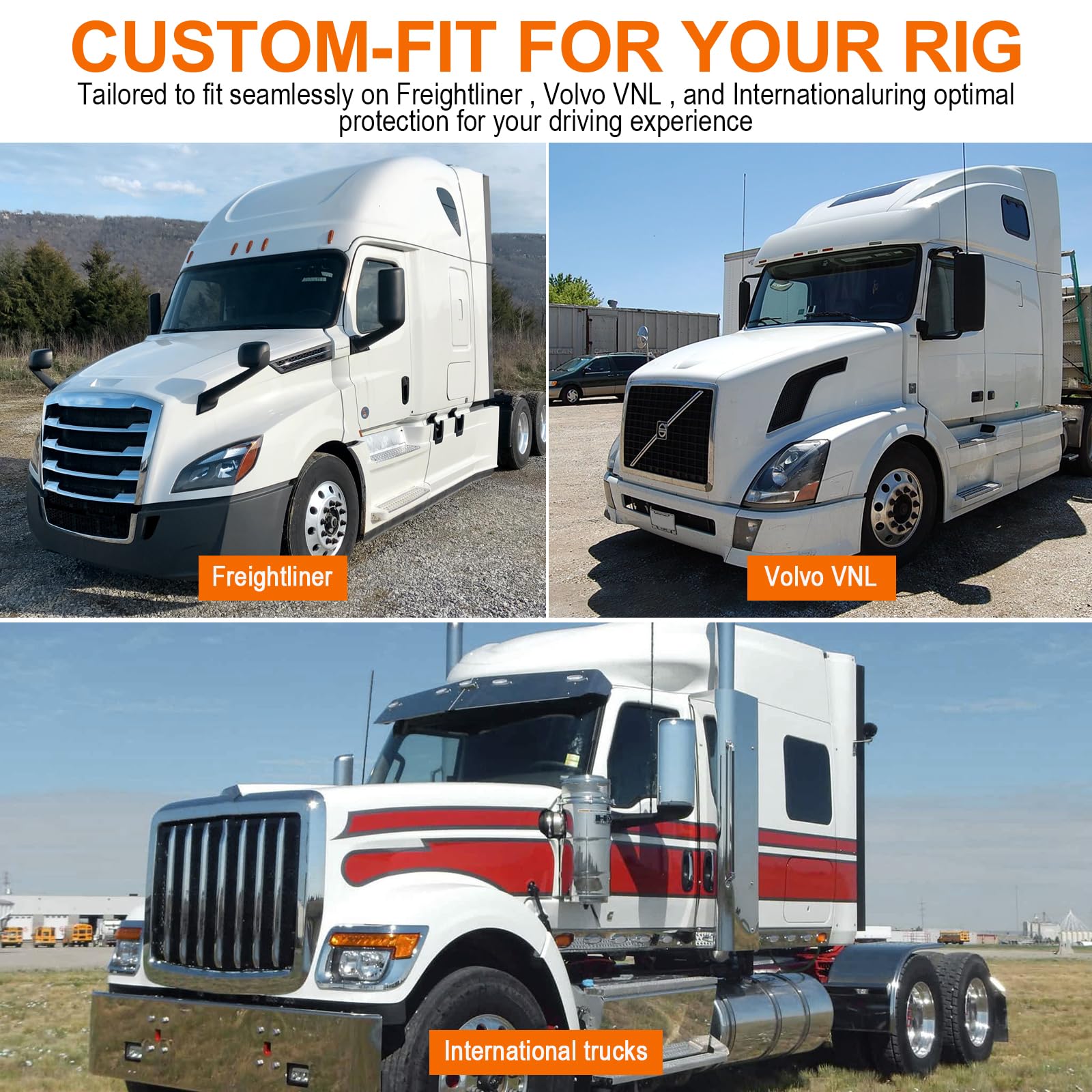 Side Window Sun Shade for Semi Truck - Large Size (24